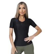 Camisa Postura 2.0 Pullover Feminino Preto Pequeno Postural