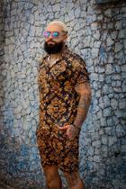 Camisa Praia Golden Barroque Pierry Lohan - CS09