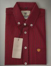 Camisa preta ariat manga curta masculina country