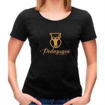 Camisa Preta com Dourado Formatura Pedagogia Professora Camisa Preta com Dourado Formatura Pedagogia Professora