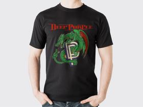 Camisa Preta De Rock Banda Deep Purple Personalizada Casual Camisa Preta De Rock Banda Deep Purple Personalizada Casual
