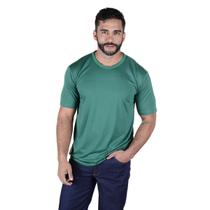 Camisa Profissional Masculina Gola Careca Manga Curta - Verde Bandeira