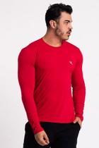 Camisa Proteção Solar Acqua Sport UV Manga Longa Masculina Vermelho