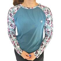 Camisa proteção solar feminina uv Floral - segunda pele. proteção uv cores blusa lisa - uv fator 50+ Camisa proteção solar feminina uv Floral - segunda pele. proteção uv cores blusa lisa - uv fator 50+