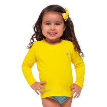 Camisa proteção solar UV infantil menina manga longa