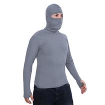 Camisa Proteção UV Ciclista Motociclista Entregador Segunda Pele Touca Ninja Balaclava