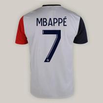Camisa PSG 7 Mbappé Infantil Branca - Balboa