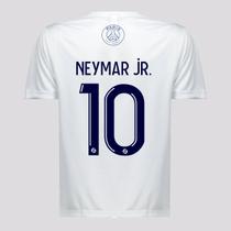 Camisa PSG Celery 10 Neymar Jr Infantil Branca Camisa PSG Celery 10 Neymar Jr Infantil Branca
