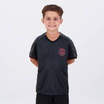 Camisa PSG Polygon Infantil Preta Camisa PSG Polygon Infantil Preta