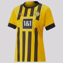 Camisa Puma Borussia Dortmund Home 2023 Feminina com Patrocínio