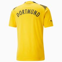 Camisa Puma BVB Cup Jersey Masculino Amarelo e Preto