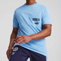 Camisa Puma Manchester City Casuals Tee Azul
