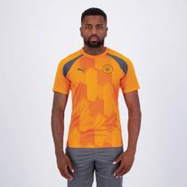 Camisa Puma Manchester City Pré Jogo Laranja