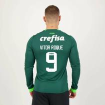 Camisa Puma Palmeiras I 2023 Manga Longa 9 Vitor Roque
