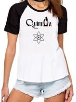 Camisa química curso faculdade universitária camiseta raglan