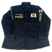 Camisa Radade Infantil Masculina Manga Longa Bordada