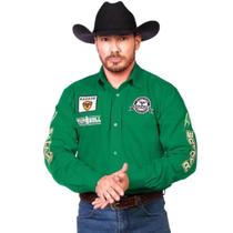 Camisa Radade Masculina Bordada Western Fast Bull P/ Rodeio