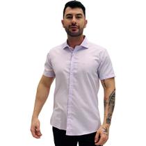 Camisa Raphy Slim Manga Curta Masculina