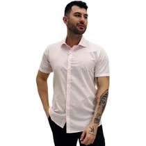 Camisa Raphy Slim Manga Curta Masculina Camisa Raphy Slim Manga Curta Masculina