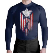 Camisa Rash Guard Captão América ATL Camisa Rash Guard Captão América ATL