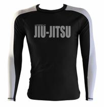 Camisa Rash Guard Jiu JItsu R-12 - Preto/Branco - Uppercut