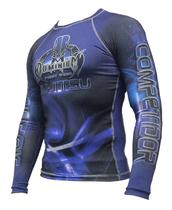 Camisa Rash Guard - Manga Longa - Azul - 2739 - Dominium -