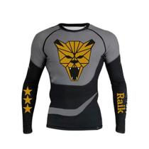 Camisa Rash Guard Raik Jiu Jitsu Segunda Pele Térmica Lutas