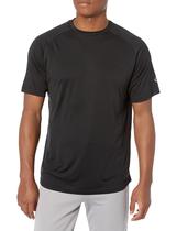 Camisa Rawlings Crew Neck Tech de manga curta masculina preta Camisa Rawlings Crew Neck Tech de manga curta masculina preta