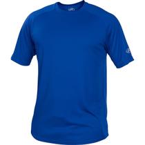 Camisa Rawlings de gola redonda Tech de manga curta masculina azul royal