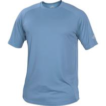 Camisa Rawlings de Hombre cuello redondo técnica de manga corta azul talla M