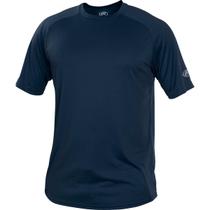 Camisa Rawlings Tech de manga curta e gola redonda azul marinho 2GG