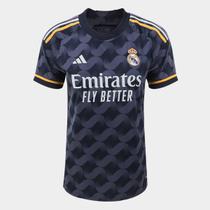 Camisa Real Madrid Away 23/24 s/n Torcedor Adidas Feminina