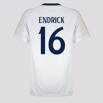 Camisa Real Madrid Endrick 16 Juvenil Branca