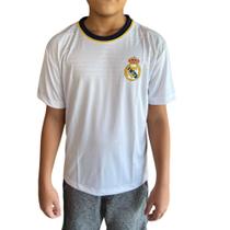 Camisa Real Madrid Hala Juvenil Branca - Camisa Real Madrid Hala Juvenil Branca -