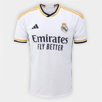 Camisa Real Madrid Home 23/24 s/n Torcedor Adidas Masculina