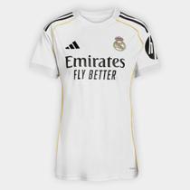 Camisa Real Madrid Home 25/26 s/n Torcedor Adidas Feminina