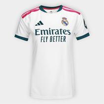 Camisa Real Madrid Home 26/27 s/n Torcedor Adidas Feminina