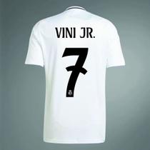 Camisa Real Madrid I Adidas 24/25 Vini Jr. Branca