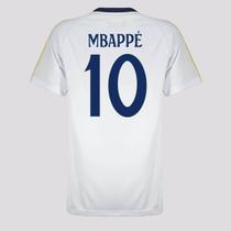 Camisa Real Madrid Juvenil Branca 10 Mbappé