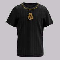 Camisa Real Madrid Lenda Infantil Preta Camisa Real Madrid Lenda Infantil Preta