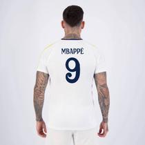 Camisa Real Madrid Mbappe 9 Branca