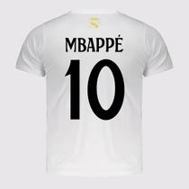 Camisa Real Madrid Soft Juvenil Branca 10 Mbappé Camisa Real Madrid Soft Juvenil Branca 10 Mbappé