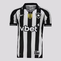 Camisa Reebook Botafogo I 2025 Patch Campeão Brasileiro Camisa Reebook Botafogo I 2025 Patch Campeão Brasileiro