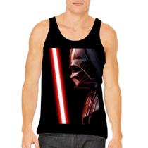 Camisa Regata Adulto infantil Star Wars Darth Vader Luke Skywalker