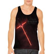 Camisa Regata Adulto infantil Star Wars Darth Vader Luke Skywalker