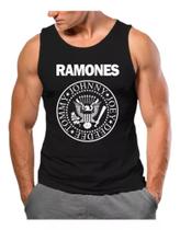 Camisa Regata Banda De Rock Ramones Camiseta Algodão