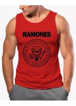 Camisa Regata Banda De Rock Ramones Camiseta Algodão