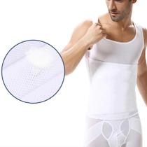 Camisa Regata Cinta Modeladora Redutora Masculina Postura Redutora Abdominal Slim 405