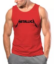 Camisa Regata Metallica Banda Camiseta 100% Algodão