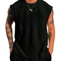 Camisa Regata Oversized Masculina Lisa